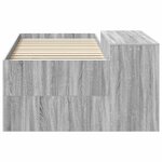 vidaXL Lit haut pour enfants avec bureau Sonoma gris 75 x 190 cm