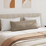 vidaXL Coussins de canapé 2 Pièces Taupe 120 x 40 cm tissu