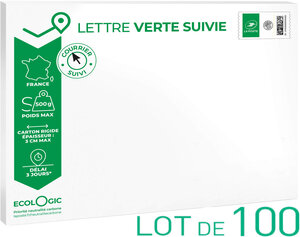 Lot de 100 porte-badge cartonné ECO au format A6 avec fenêtre