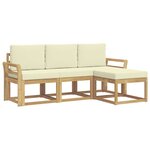 vidaXL Ensemble de canapés d'extérieur 4 pc
