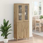 vidaXL Haut Armoire Chêne artisanal 69 5 x 34 x 180 cm