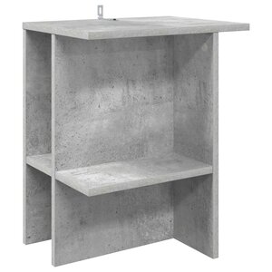 vidaXL Table basse Gris béton 40 x 30 x 49 cm Bois d'ingénierie