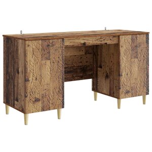 vidaXL Bureau Bois ancien Bois d'ingénierie 142 5 x 50 x 75 cm