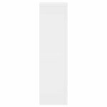 vidaXL Supports pour plantes 2 Pièces blanc 17x17x60 cm bois d'ingénierie