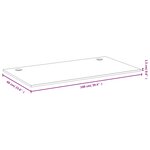 vidaXL Dessus de bureau 100x60x1 5 cm bambou