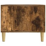 vidaXL Table basse Chêne fumé 90 x 50 x 40 cm Bois d'ingénierie