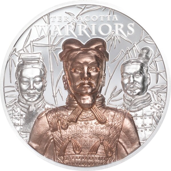 TERRACOTTA WARRIORS 3 Once Argent Monnaie 20 Dollars Cook Islands 2021