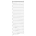 vidaXL Store zèbre blanc 65x100 cm largeur du tissu 60 9 cm polyester