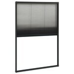 vidaXL Moustiquaire plissée pour fenêtre Aluminium Anthracite 60x160cm