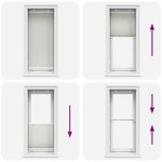 vidaXL Store plissé gris clair 65x150 cm largeur du tissu 64 4 cm