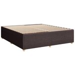 vidaXL Sommier à lattes de lit avec matelas Marron foncé 180x200 cm