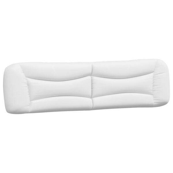 vidaXL Coussin de tête de lit Hvar blanc 200 cm similicuir