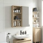 vidaXL Armoire murale de salle de bain Chêne Sonoma 30 x 10 x 60 5 cm