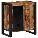 vidaXL Cabinet de Salle de Bain Marron Bois massif de récupération