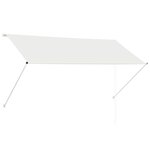 vidaXL Auvent rétractable 250x150 cm Crème