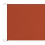vidaXL Auvent vertical Terre cuite 140x270 cm Tissu oxford