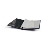 Classeur à bandes pour timbres 16 pages noires. Couleur - Bleu