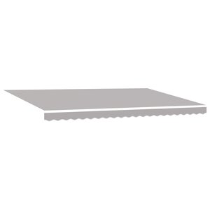 Store rétractable manuel vidaXL avec LED Gris clair 500x350 cm