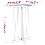 vidaXL Ensemble de bar pliable 5 Pièces Bois de teck massif