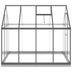 vidaXL Serre avec cadre de base anthracite 224x169x202 cm aluminium