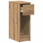 vidaXL Tables de chevet avec tiroir 2 Pièces chêne artisanal 20x36x60 cm