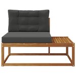 vidaXL Canapé d'extérieur extrémité Naturel 115 x 83 x 73 cm