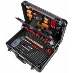 Ks tools ensemble d'outils d'électricien 128 pièces 1/4" + 1/2" 911.0628