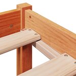 vidaXL Cadre de lit sans matelas cire marron 100x200cm bois pin massif