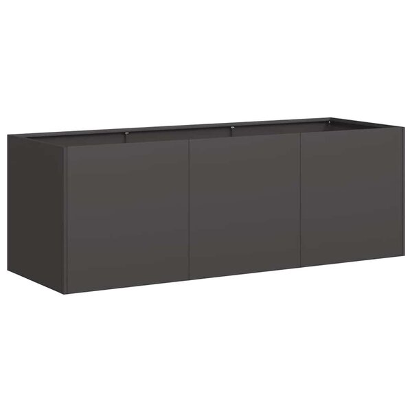 vidaXL Jardinière noir 120x40x40 cm acier laminé à froid
