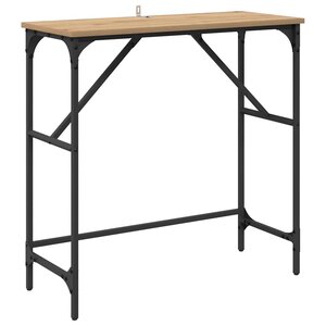 vidaXL Table console Chêne artisanal 75 x 32 x 75 cm Bois d'ingénierie
