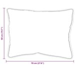 vidaXL Oreillers 2 Pièces Blanc 50 x 70 cm 85gsm 100  polyester