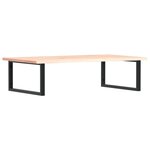 vidaXL Étagère de vasque murale acier et bois de chêne massif