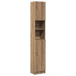 vidaXL Meuble de salle de bain Chêne artisanal 32x25 5x190 cm Bois d'ingénierie