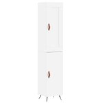 vidaXL Buffet haut Blanc 34 5x34x180 cm Bois d'ingénierie