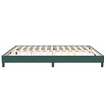 vidaXL Cadre de lit sans matelas vert foncé 200x210 cm velours