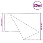 vidaXL Filet brise-vue Noir 1 5x25 m PEHD 75 g/m²