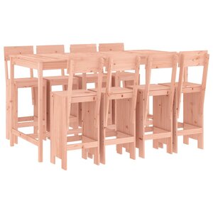 vidaXL Ensemble de bar de jardin 9 Pièces bois massif douglas