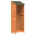 vidaXL Abri de jardin Marron 59 x 56 x 176 cm Bois de Sapin Massif