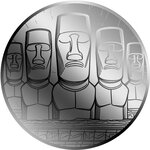 Pièce de monnaie en Platine 12 Dollars g 0.031 (1/1000 oz) Millésime 2026 MOAI 1/1000 (PRÉCOMMANDE)