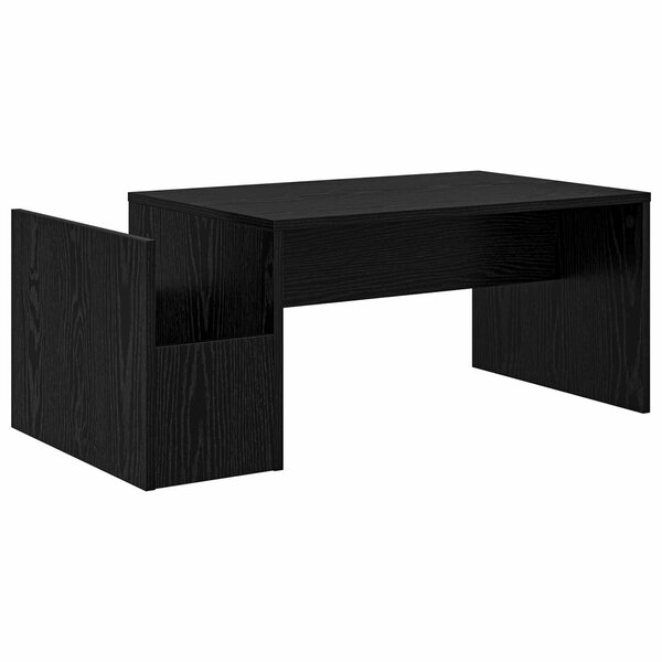 vidaXL Table basse Chêne noir 90 x 45 x 35 cm Bois d'ingénierie
