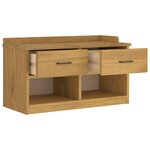 vidaXL Banc de couloir SANDNES 87x40x50 cm bois de pin massif