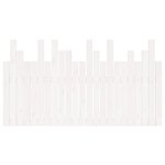 vidaXL Tête de lit murale Blanc 146 5x3x80 cm Bois massif de pin
