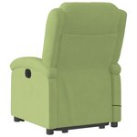 vidaXL Fauteuil de massage inclinable Vert clair Velours