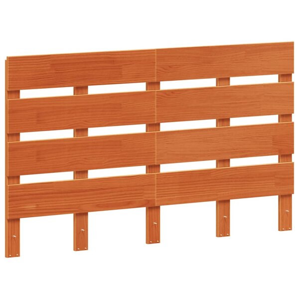 vidaXL Tête de lit cire marron 135 cm bois massif de pin
