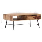 vidaXL Table basse 88x55x40 cm Bois massif