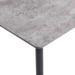 vidaXL Table à manger Gris 160x80x75 cm MDF