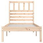 vidaXL Cadre de lit Bois de pin massif 90x200 cm