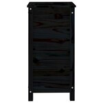 vidaXL Jardinière noir 40x40x78 cm bois massif de pin