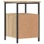 vidaXL Tables de chevet 2Pièces chêne sonoma 34x35 5x50cm bois ingénierie
