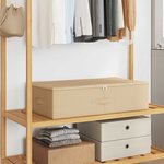 vidaXL Boîte de rangement 6 Pièces Crème 70 x 40 x 18 cm Tissu intissé